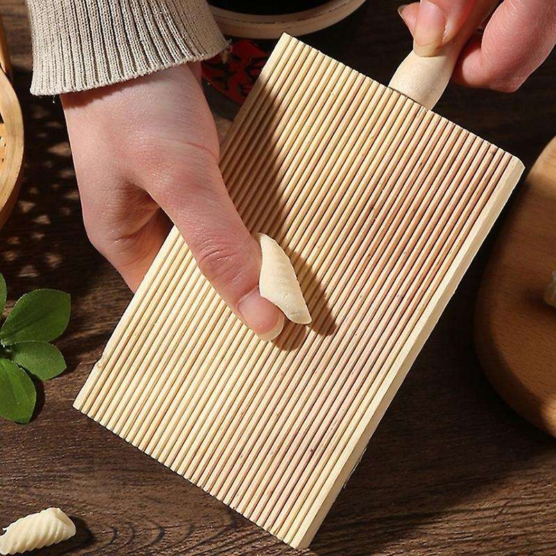 Noodles Wooden Butter Table and Popsicles Pasta Board Gnocchi Roller