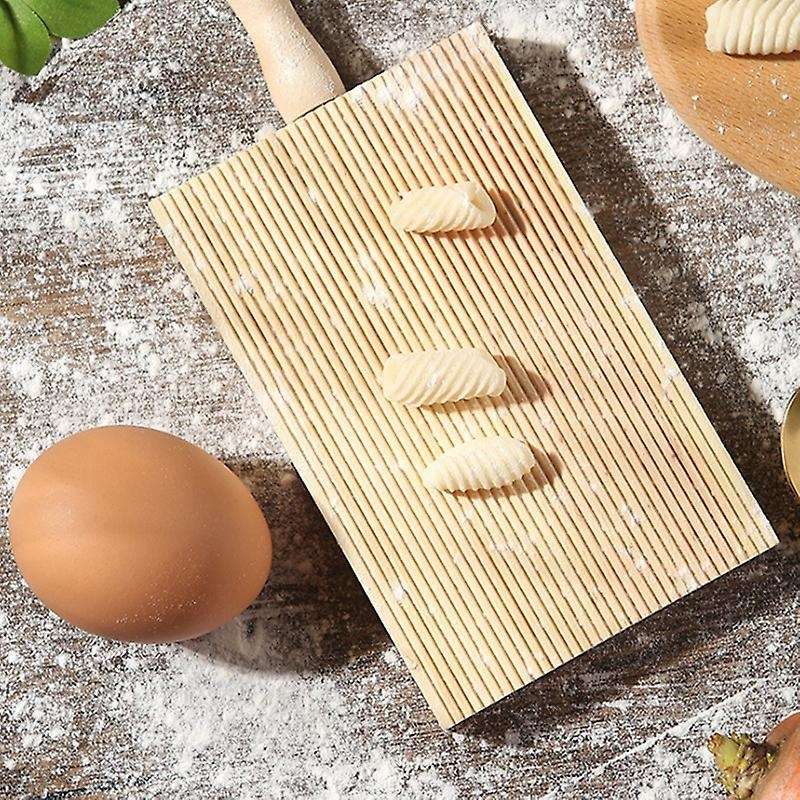 Noodles Wooden Butter Table and Popsicles Pasta Board Gnocchi Roller