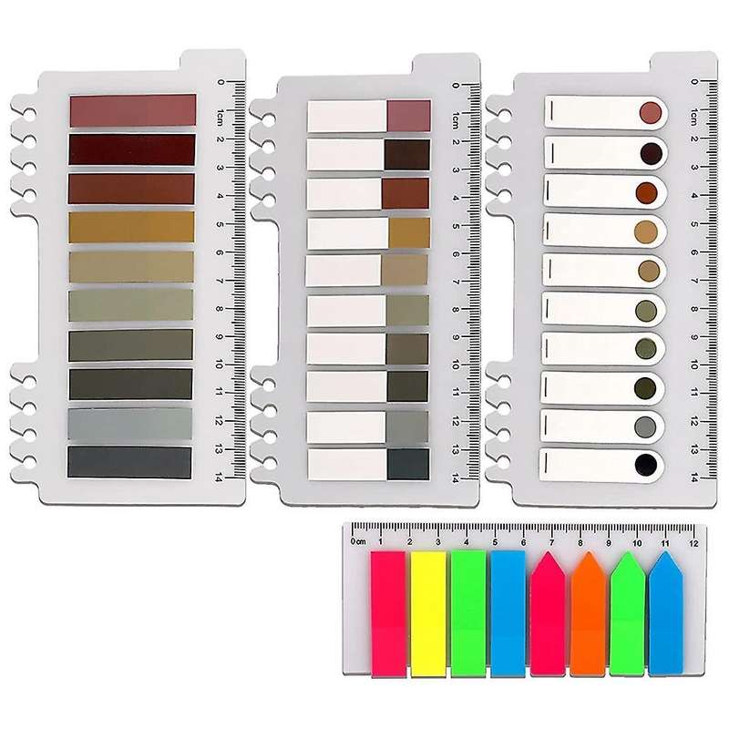 Sticky Index Tabs, Page Marker Sticky, Translucent (dark Color)
