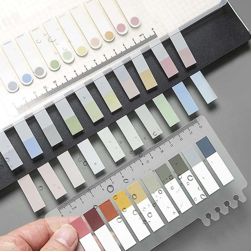Sticky Index Tabs, Page Marker Sticky, Translucent (dark Color)