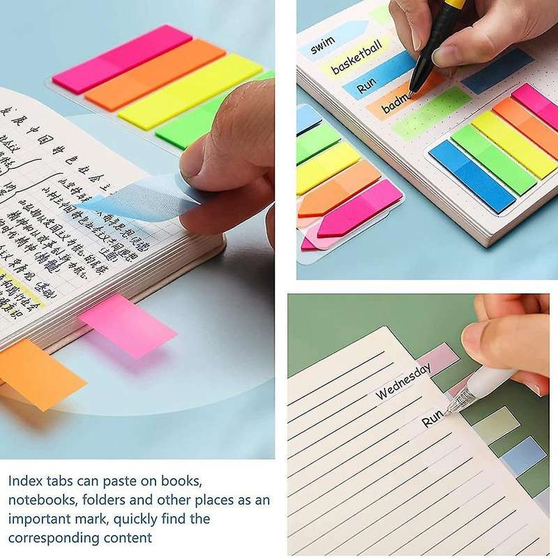 Sticky Index Tabs, Page Marker Sticky, Translucent (dark Color)