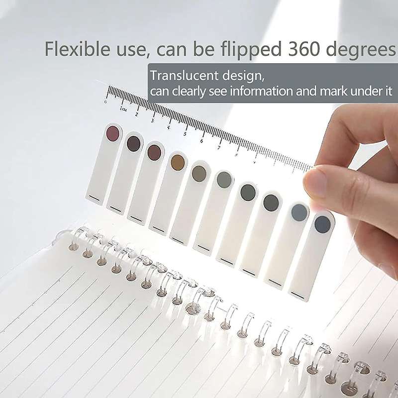 Sticky Index Tabs, Page Marker Sticky, Translucent (dark Color)