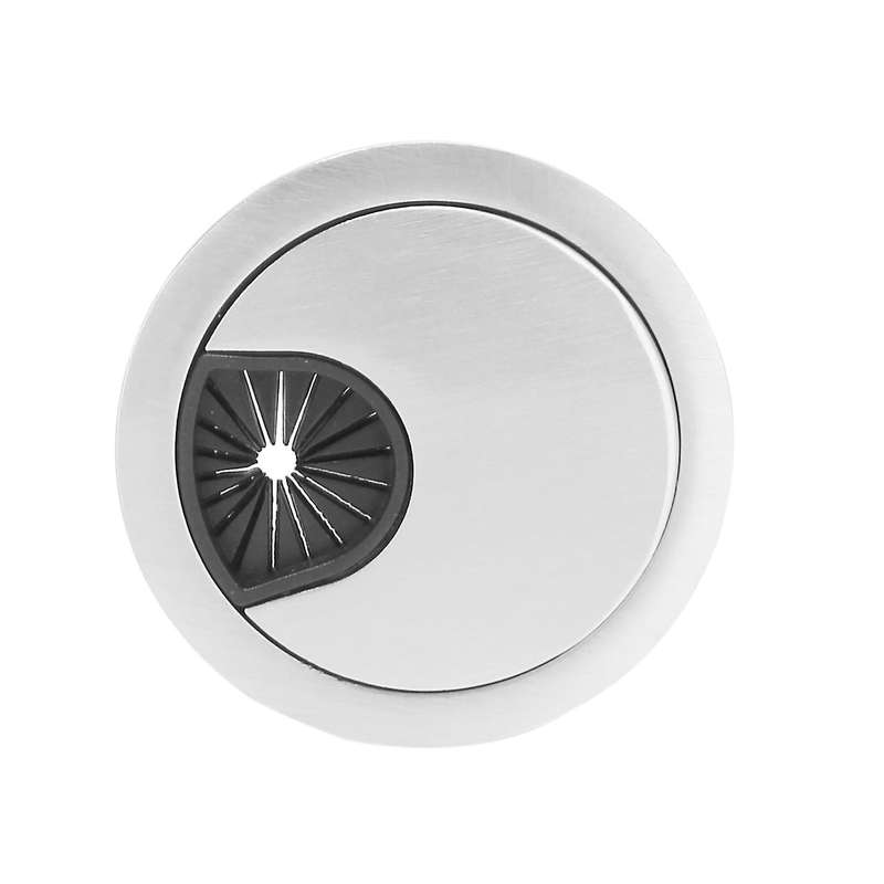 Pc Computer Stainless Steel 50mm Diameter Grommet Cable Hole Cover