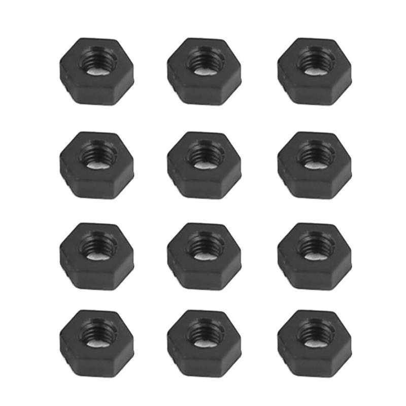 100 Pcs M3 Vite Di Fissaggio In Nylon Esagonali Dadi Nero
