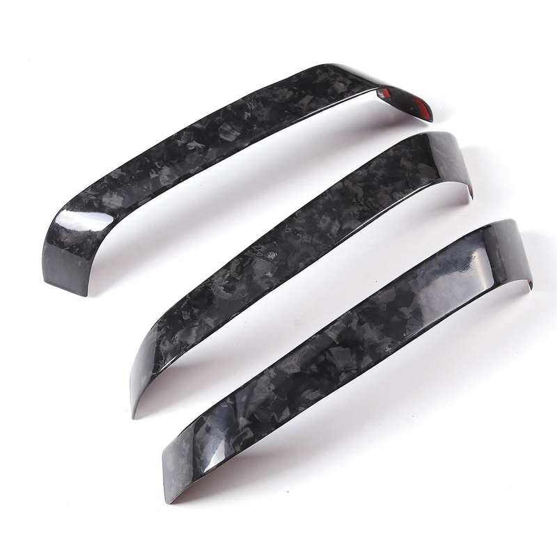 Real Carbon Fiber Car Inner Door Handle Trim Cover Car Styling