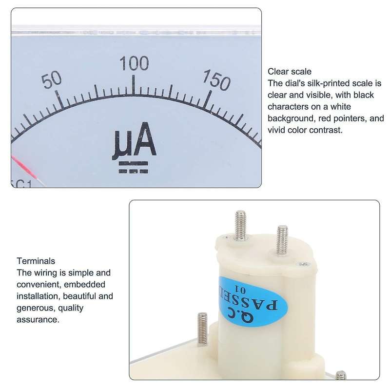 85c1 Dc0-200ua Pointer Type Dc Ammeter Microampere Dc Meter