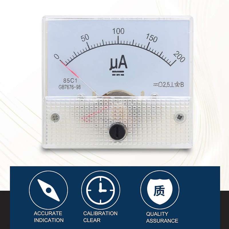 85c1 Dc0-200ua Pointer Type Dc Ammeter Microampere Dc Meter