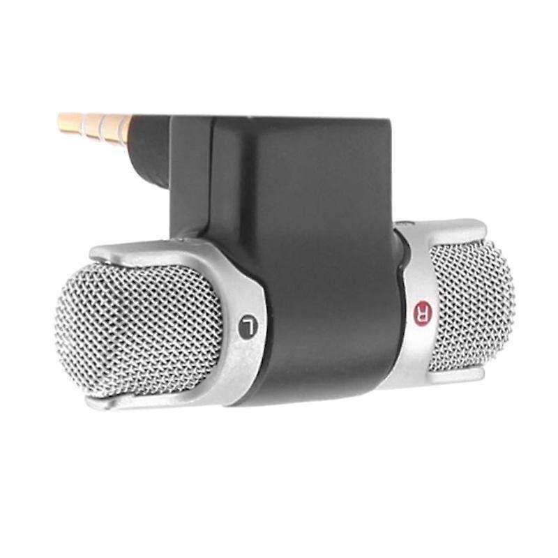 Mini 3.5mm Jack Stereo Microphone Recording Microphone for Smartphone