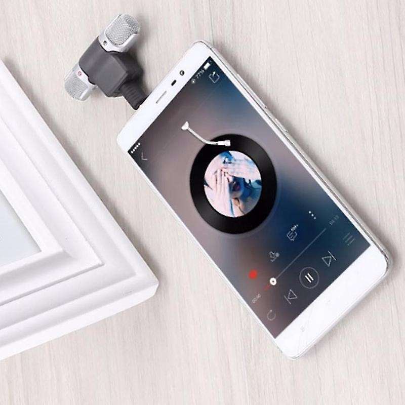 Mini 3.5mm Jack Stereo Microphone Recording Microphone for Smartphone