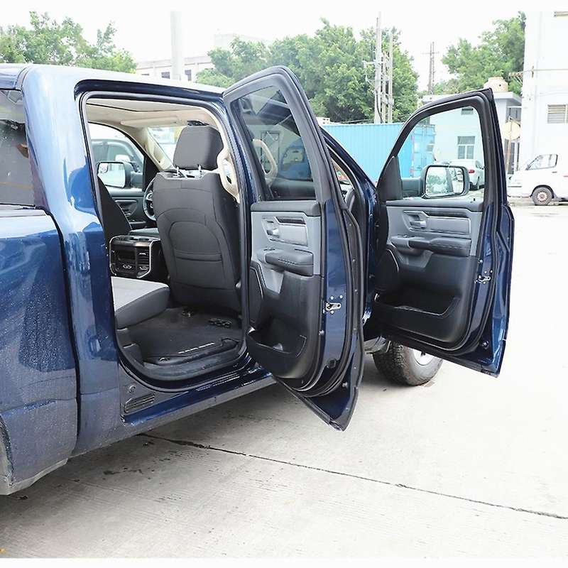 For Dodge Ram 2018-2022 Door Storage Box Groove Trim,abs Carbon Fiber