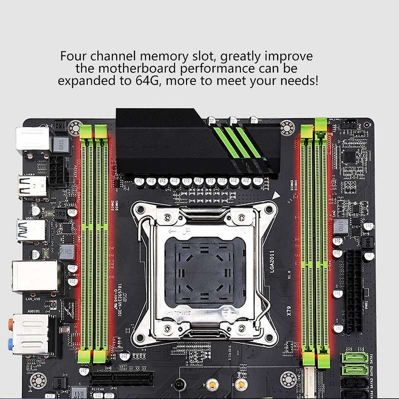 X79 Lga 2011 Motherboard 4-channel Ddr3 64g Reg Ecc Ram Nvme M.2