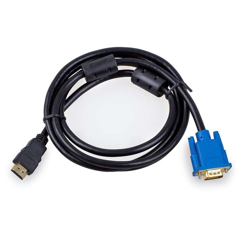 Hdmi Gold Male to Vga Hd-15 Male 15pin Adapter Cable 6ft 1.8m 1080p