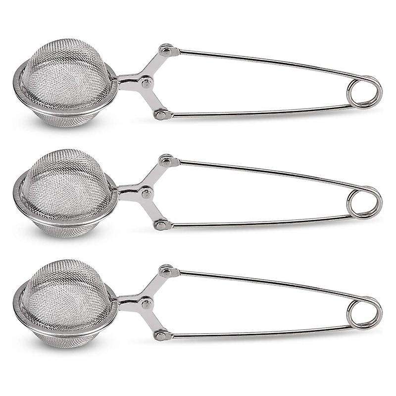3 Pack Stainless Steel Tea Strainer with Handle for Loose Leaf