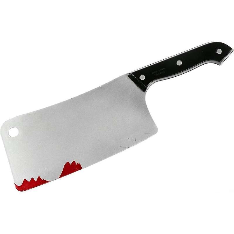 Bloody Cleaver, Fake Knifes Realistic Kitchen Cleaver Prop