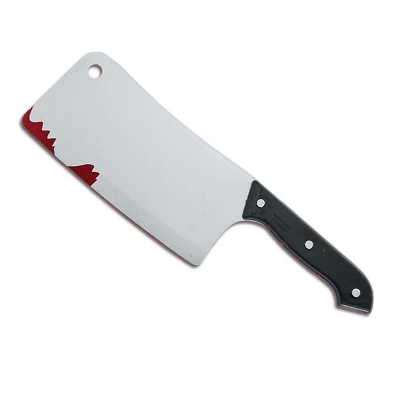 Bloody Cleaver, Fake Knifes Realistic Kitchen Cleaver Prop