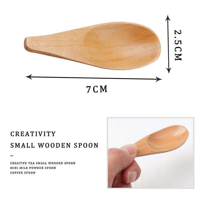 5 Pieces Mini Wooden Spoon,for Coffee Tea Leaves Spice Candy,etc