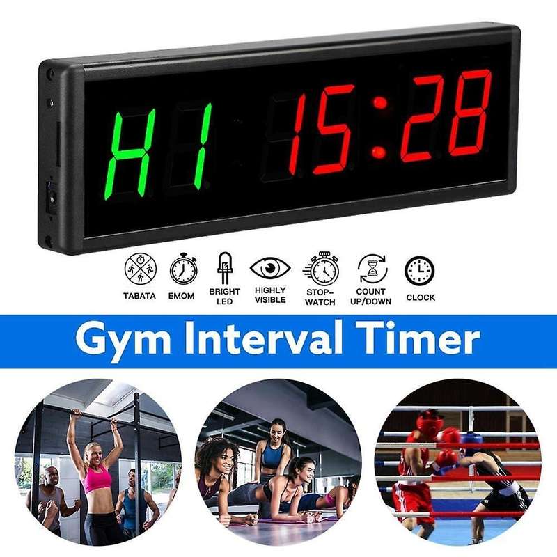 Gym Timer with Remote,interval Timer Stopwatch for Home Gym Fitness