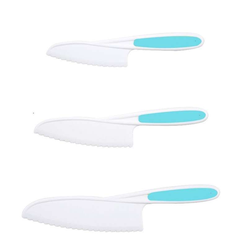 3pcs Children Cake Kindergarten Vegetable Knife Bread Dessert Knife D