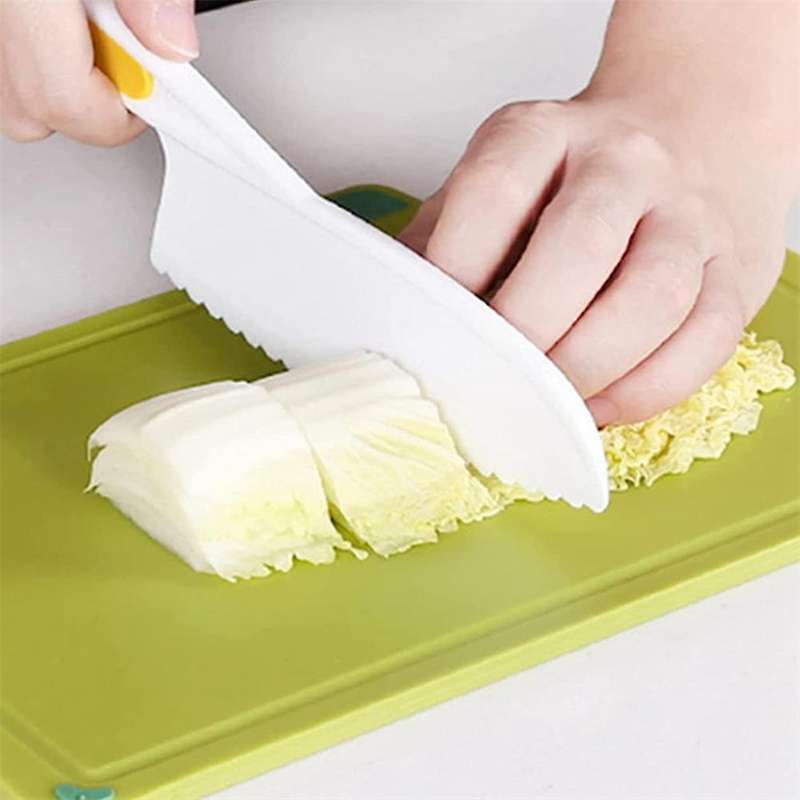 3pcs Children Cake Kindergarten Vegetable Knife Bread Dessert Knife D