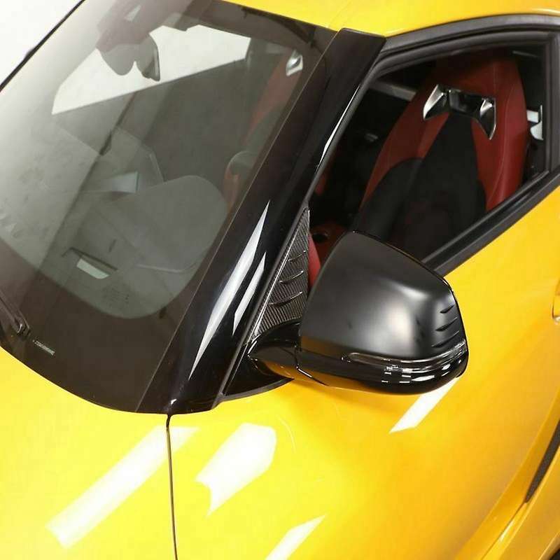 Car Carbon Fiber Triangular Spoiler Trim for Toyota Supra A90 19-21