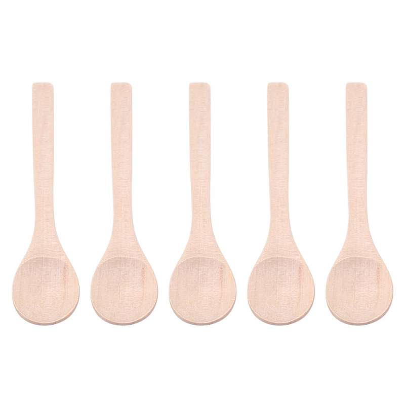 5pc Small Wooden Spoons Kit Arts and Crafts Creative Pack