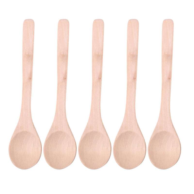 5pc Small Wooden Spoons Kit Arts and Crafts Creative Pack