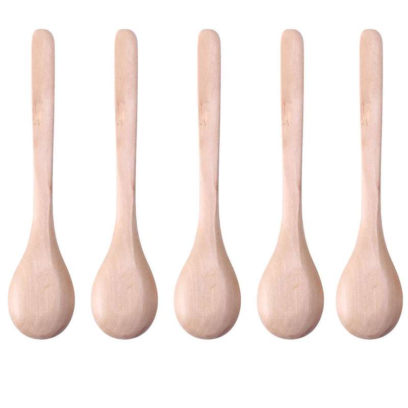 5pc Small Wooden Spoons Kit Arts and Crafts Creative Pack