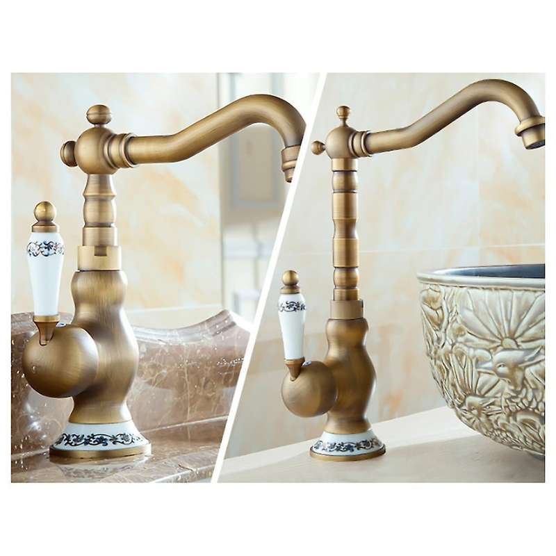 360 Degree Swivel Spout Basin Mixer Tap Kitchen Faucet 23cm