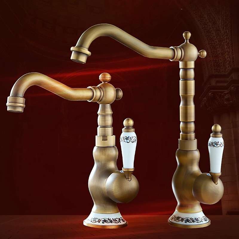 360 Degree Swivel Spout Basin Mixer Tap Kitchen Faucet 23cm
