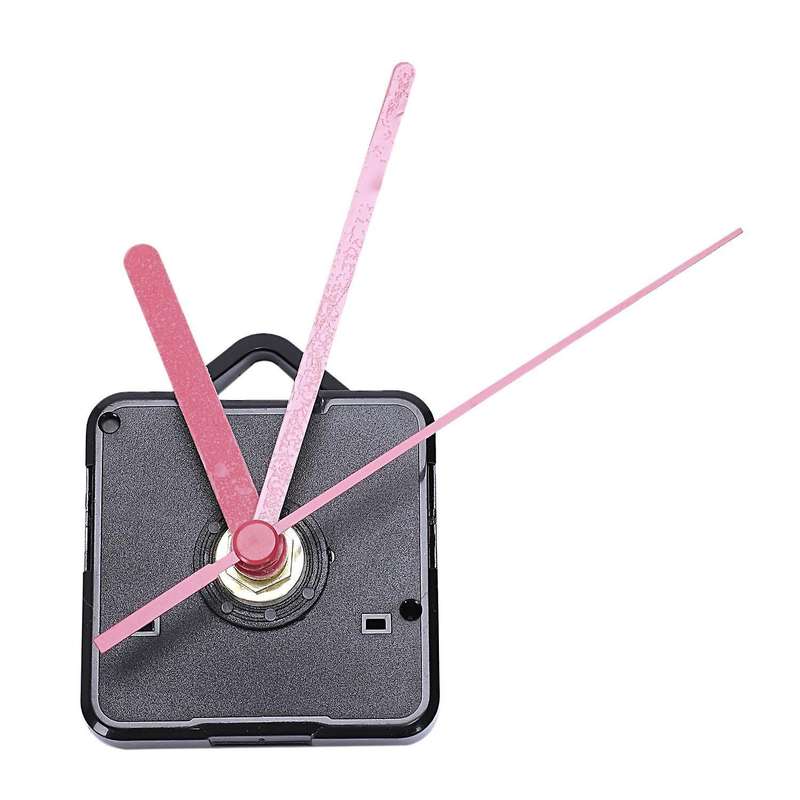 1 Pack Diy Clock Motor with Hands & Fittings Kit(black+red)