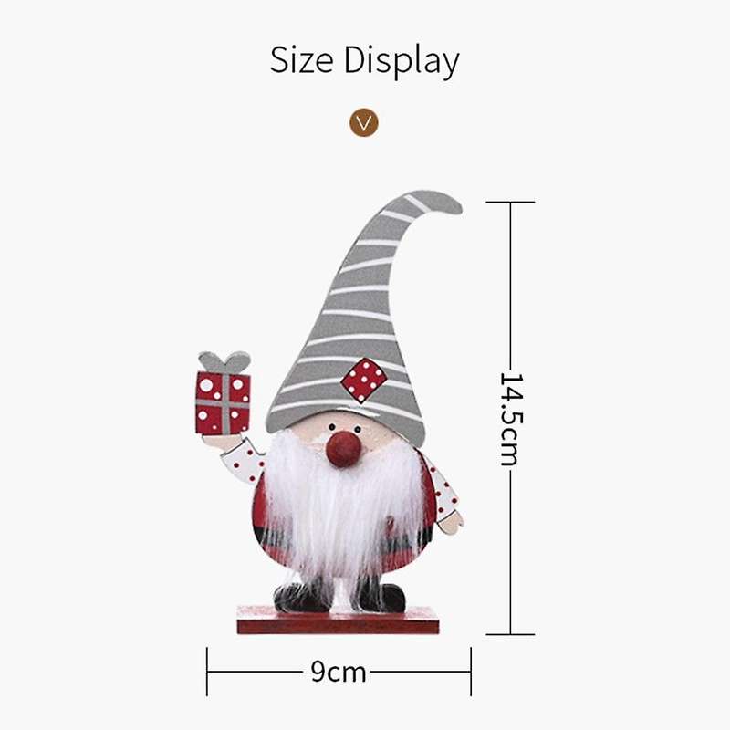 Wooden Gift Box Old Man Forest Standing Old Man Desktop Decoration