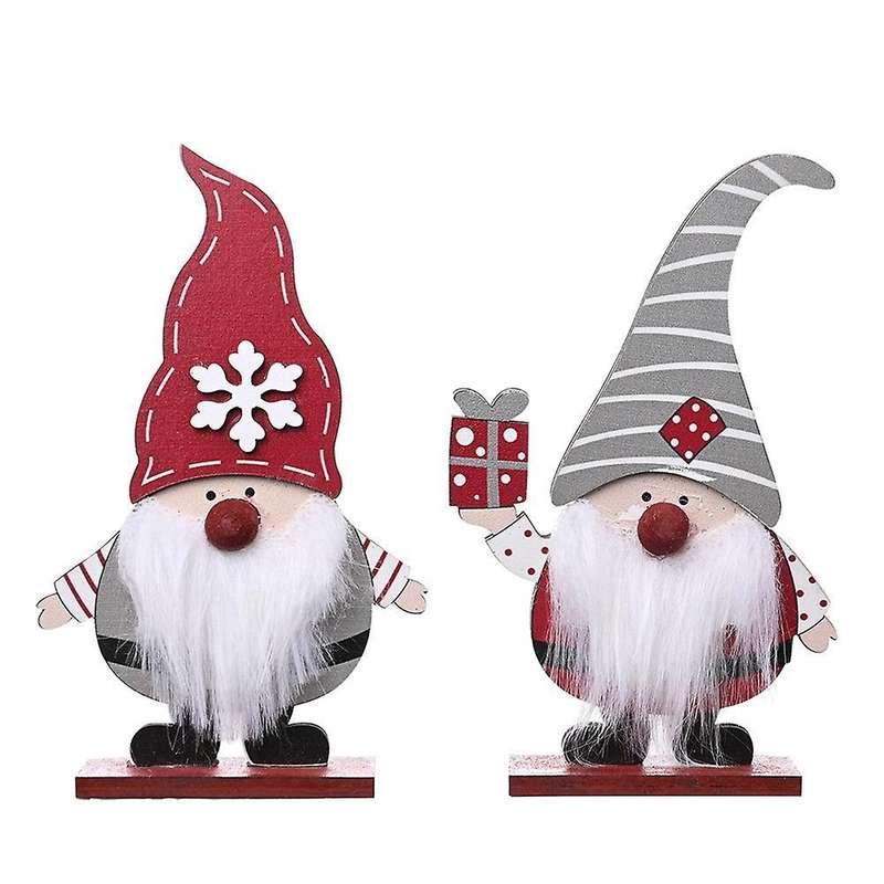 Wooden Gift Box Old Man Forest Standing Old Man Desktop Decoration