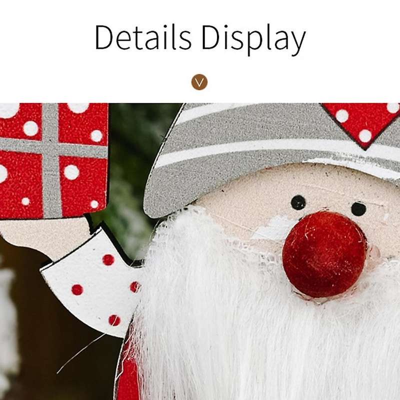 Wooden Gift Box Old Man Forest Standing Old Man Desktop Decoration
