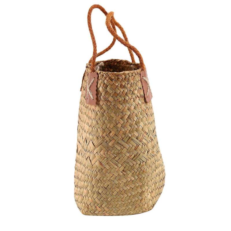 Lavender Vase Woven Sundries Storage Baskets Hanging Flower Basket