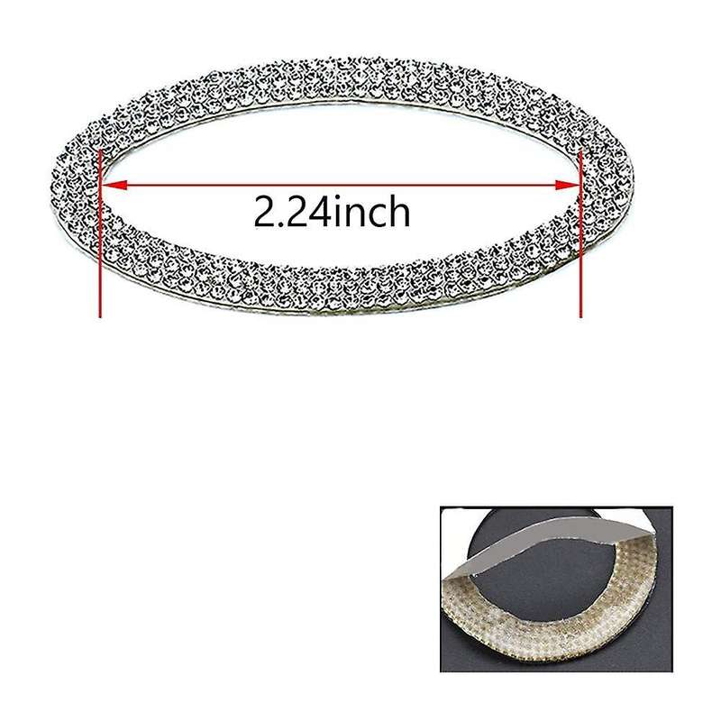 Steering Wheel Bling Logo Emblem Diamond Crystal Shiny Decal Cover