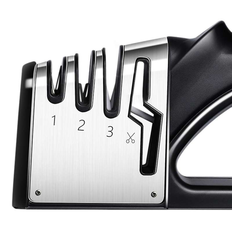 Sharpener,4 Stage Knife Sharpener,4-in-1 Knife and Scissors