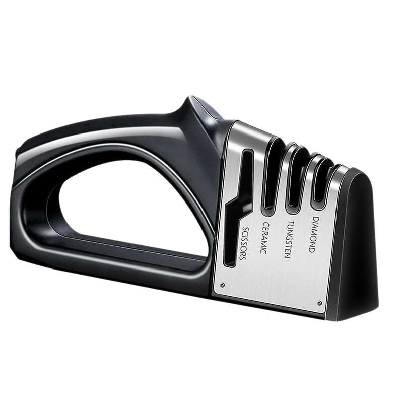 Sharpener,4 Stage Knife Sharpener,4-in-1 Knife and Scissors