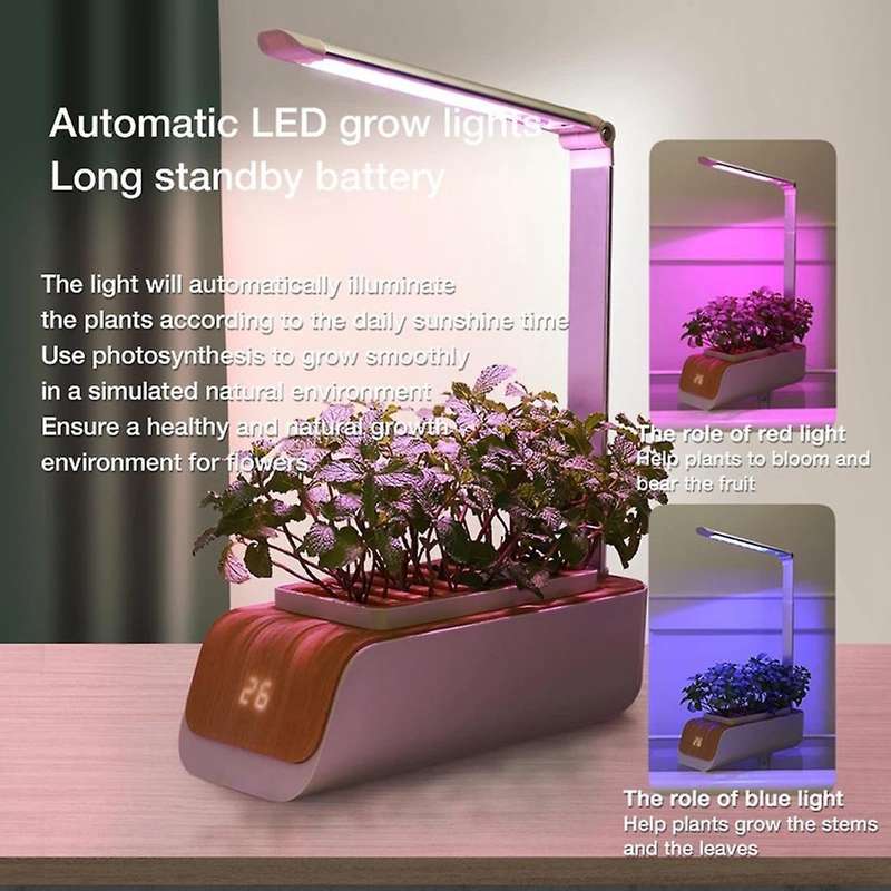 Soilless Culture Plant Growth Lights Flower Pot Led Lamp Eu Plug