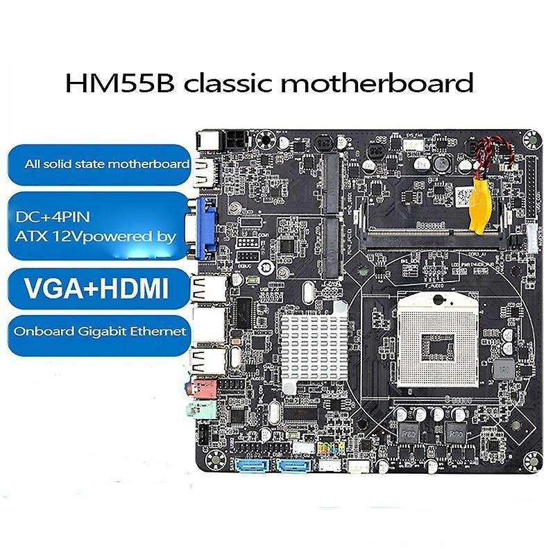 Hm55b Pga988 Desktop Pc Mainboard for Mini Host/htpc/radio