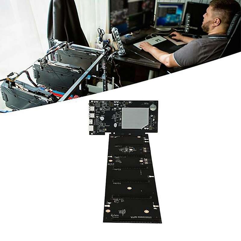 Eth-hsw2 Btc Mining Motherboard Set with 4x6pin to 8pin Power Cord