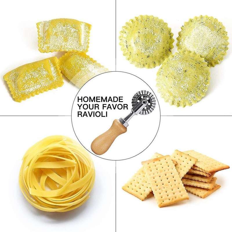 Pastry Wheel Cutter - Pasta Cutter Wheel - Ravioli Crimper Cutter