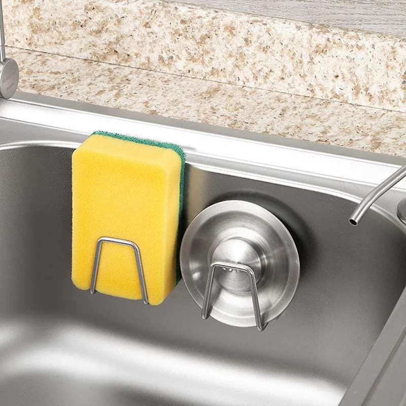 4 Non-perforated Sponge Drain Ball Rag Storage Rack Sink Rack Rack