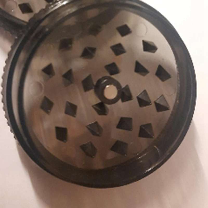 2x 63mm 2 Layer Plastic Tobacco Grinder Herb Grinder