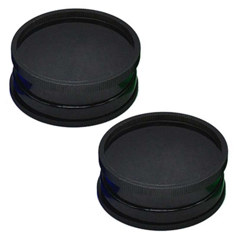 2x 63mm 2 Layer Plastic Tobacco Grinder Herb Grinder