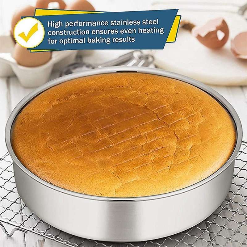 Round Cake Tin for Baking,set Of 6,cake Bakeware Set(detachable Base)