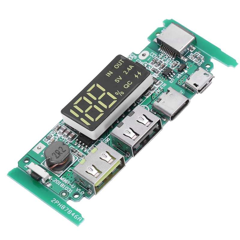 Boost 5v High Pass Qc3.0 Charging Press Board with Digital Display