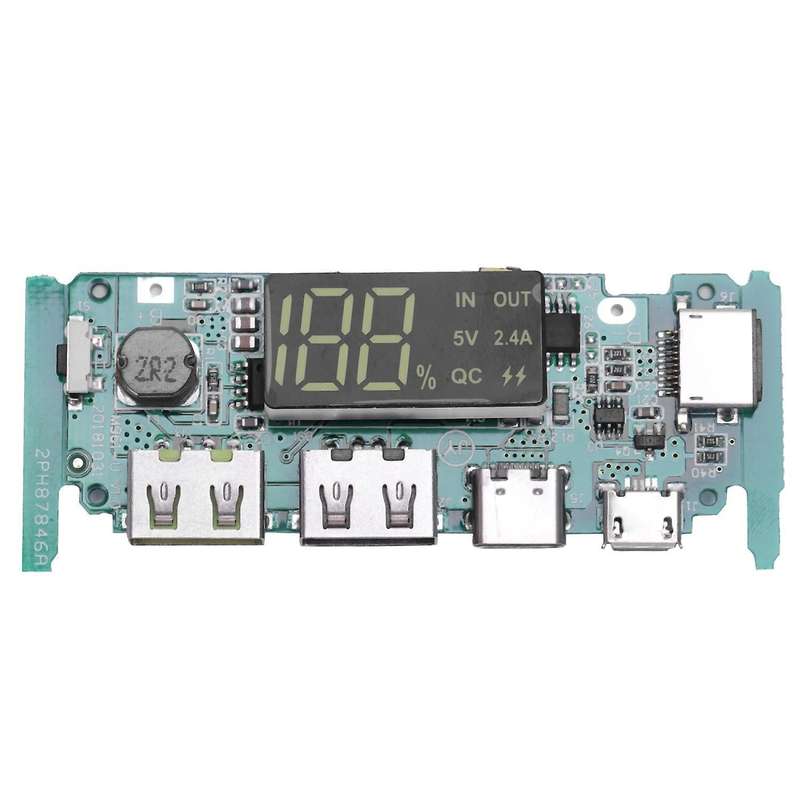 Boost 5v High Pass Qc3.0 Charging Press Board with Digital Display