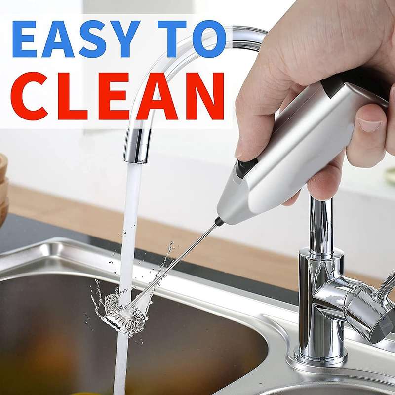Milk Frother Quiet Hand Held Frother Whisk High Powered Mini Blender