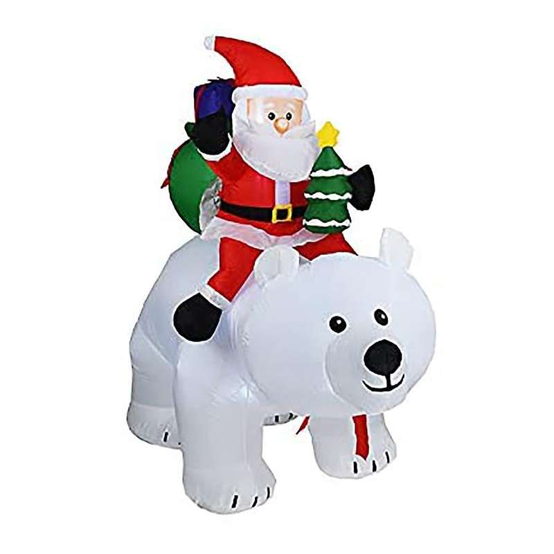 Christmas Inflatables Decorations for Lawn Yard Porch Party Eu Plug