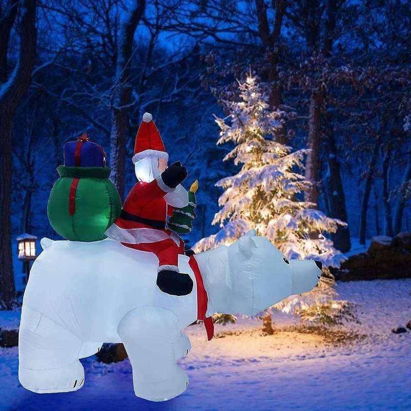 Christmas Inflatables Decorations for Lawn Yard Porch Party Eu Plug